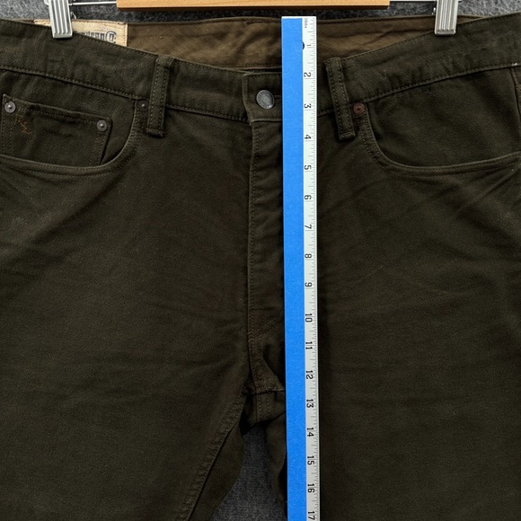 Polo Ralph Lauren Jeans Mens 34x30 Green Varick Slim 625 Canvas Cotton Pants - Picture 13 of 14